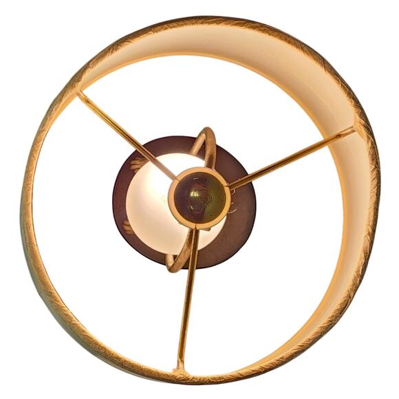 Vintage Whimsical Rabbit in Hat Table Lamp – Brass & Rustic Gold Base, 22" Tall - Picture 15 of 16